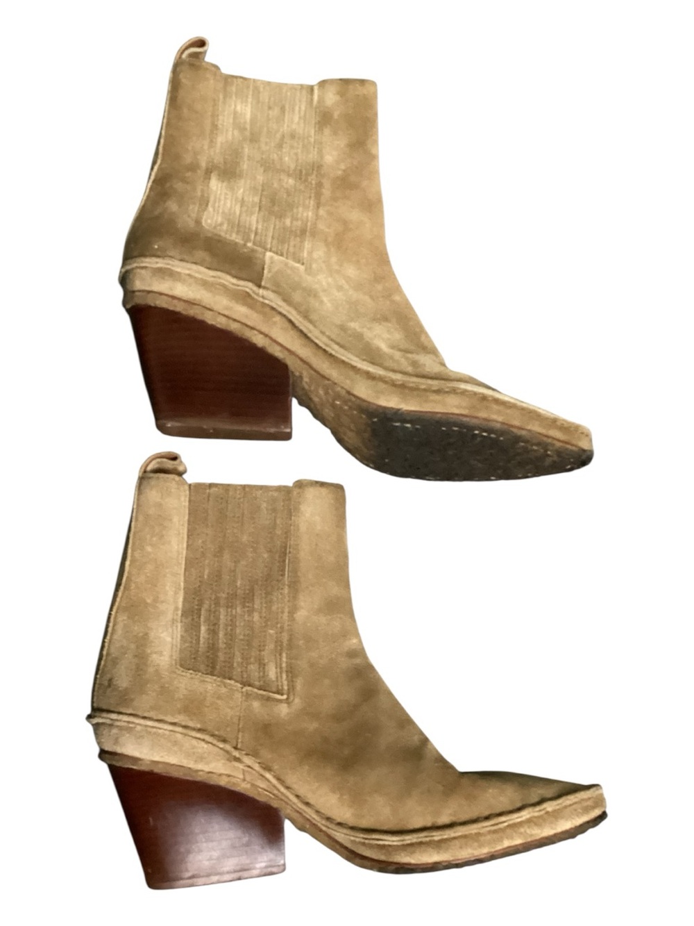 Tory Burch Lila Heeled Suede Ankle Boot - Picture 3 of 6